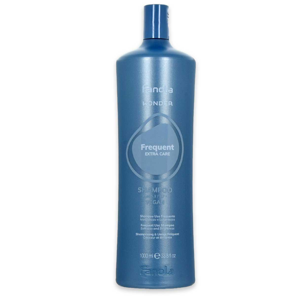 Fanola wonder frequent shampoo uso frequente morbidezza e lucentezza 1000 ml