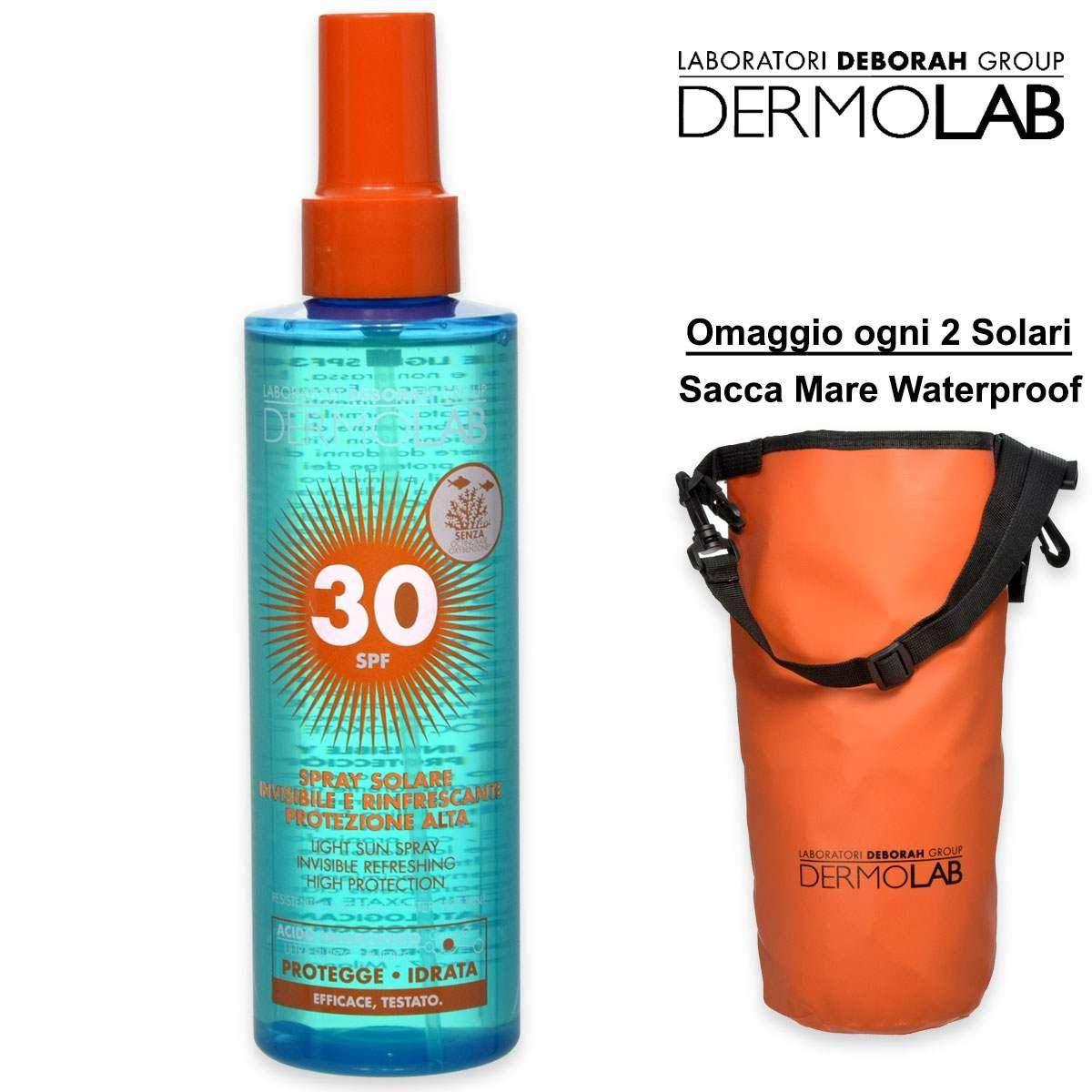 Dermolab solari spray solare invisibile 200 ml spf 30