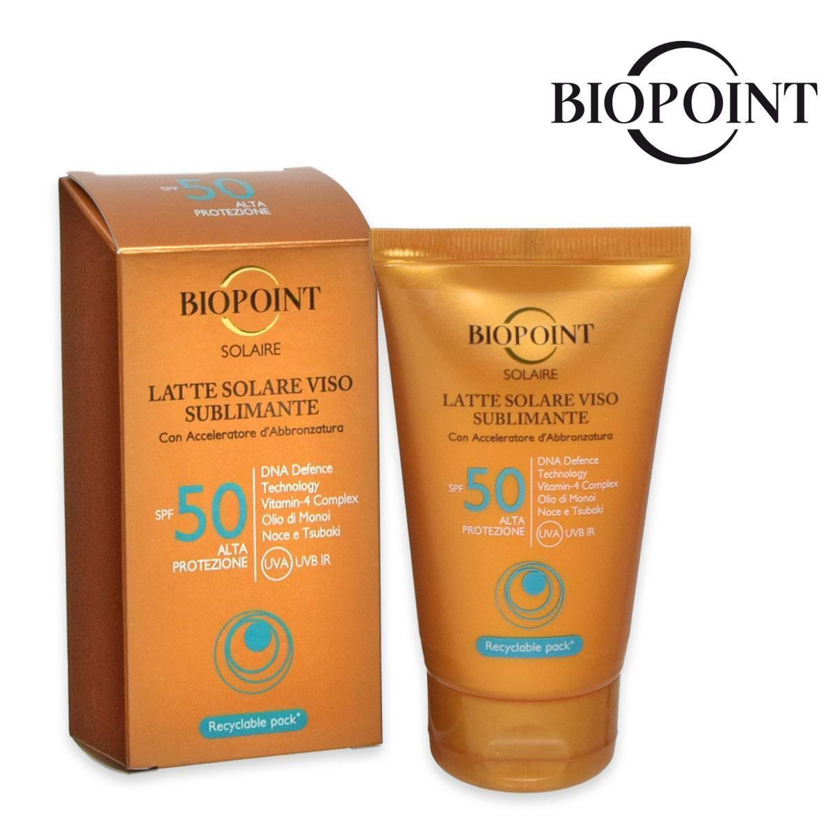 Biopoint  latte solare 50 ml viso spf 50